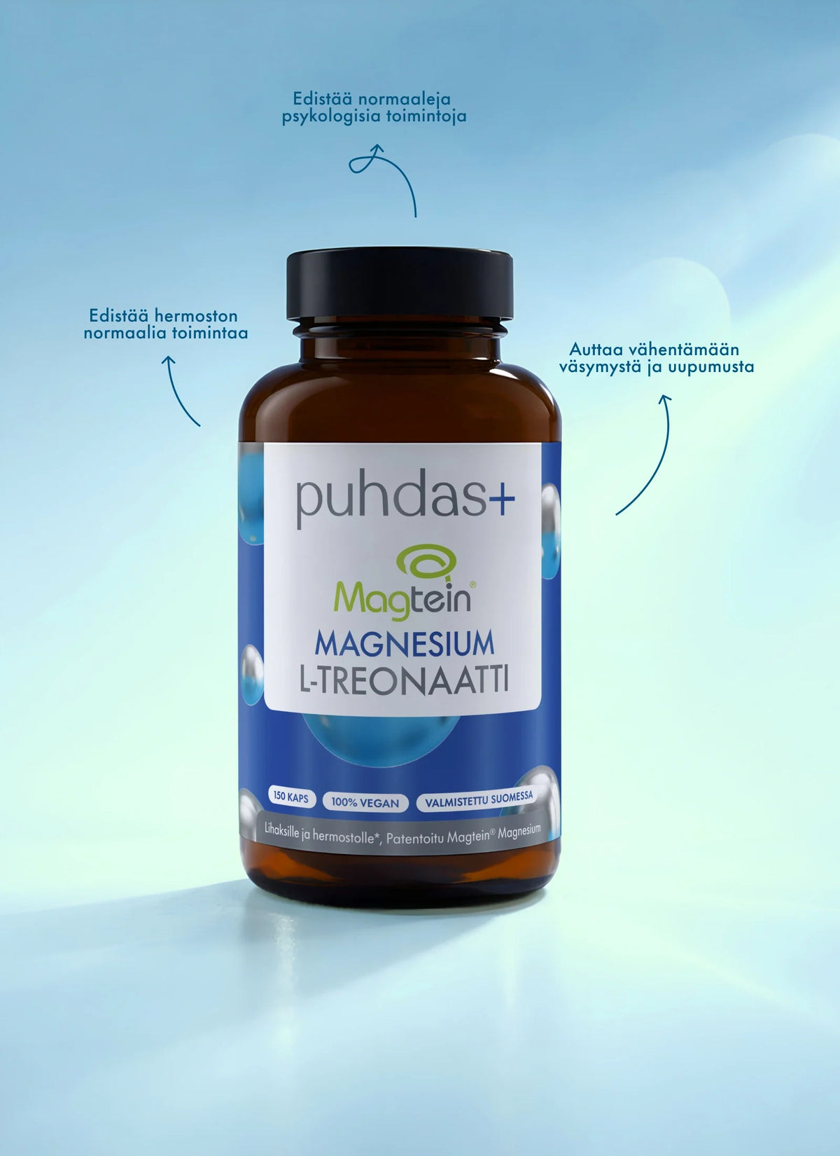 Puhdas+ Magtein® Magnesium L-Threonate 150 capsules