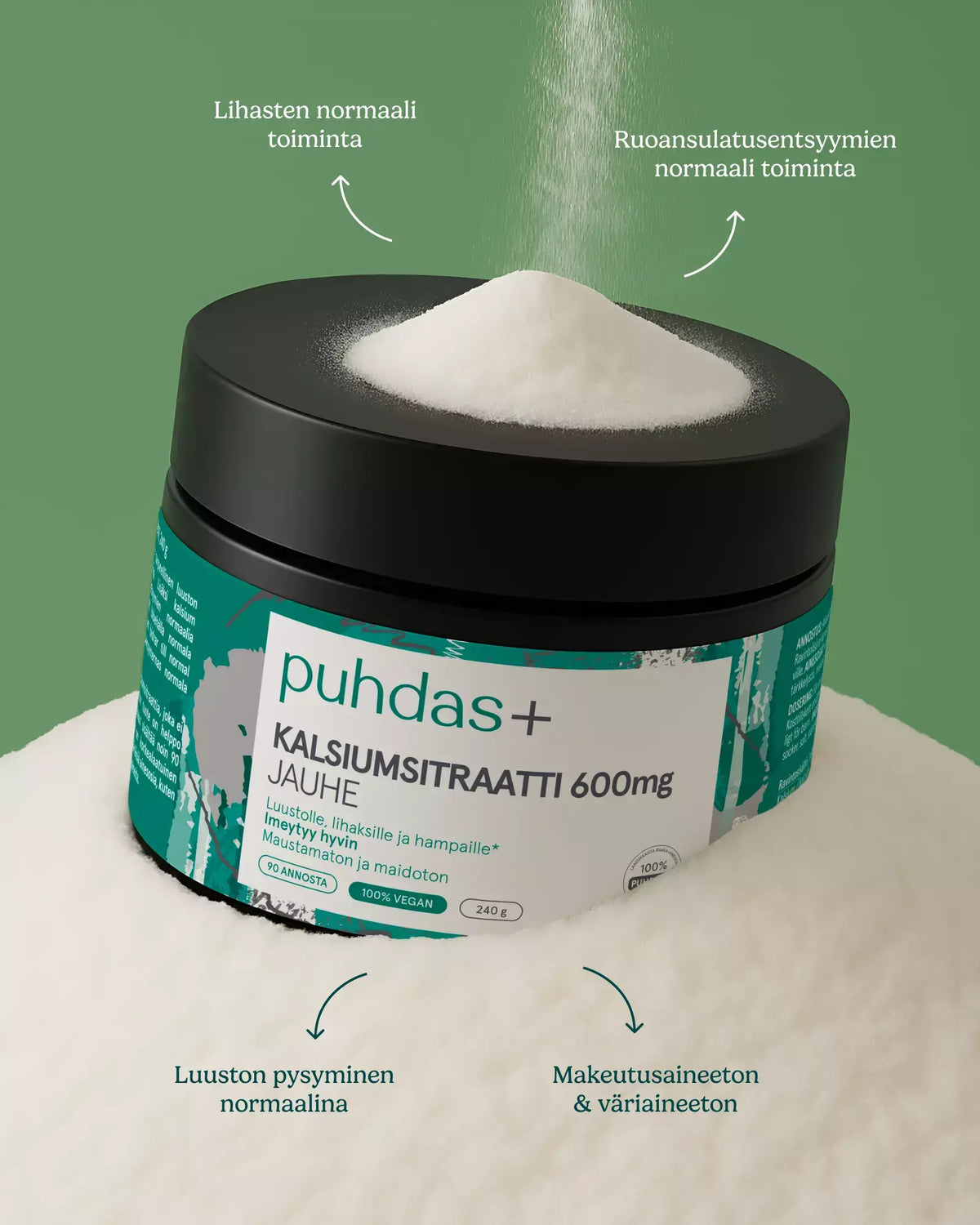 Calcium citrate powder 600 mg 240 g