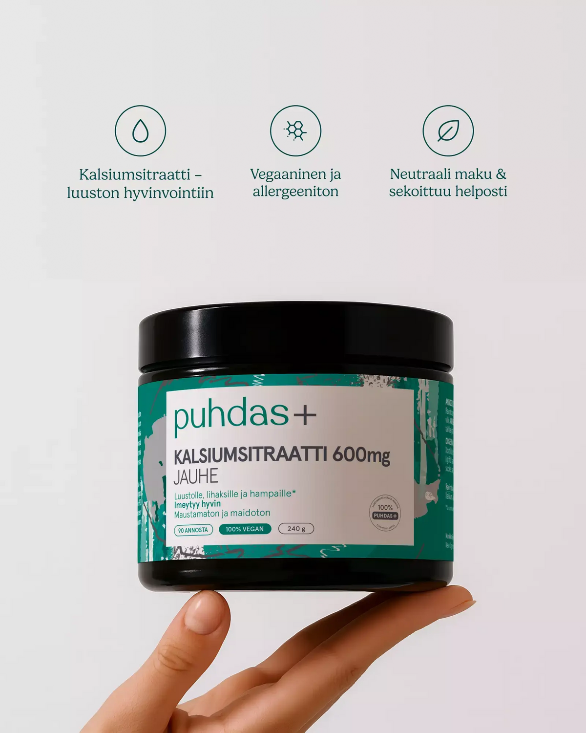 Calcium citrate powder 600 mg 240 g