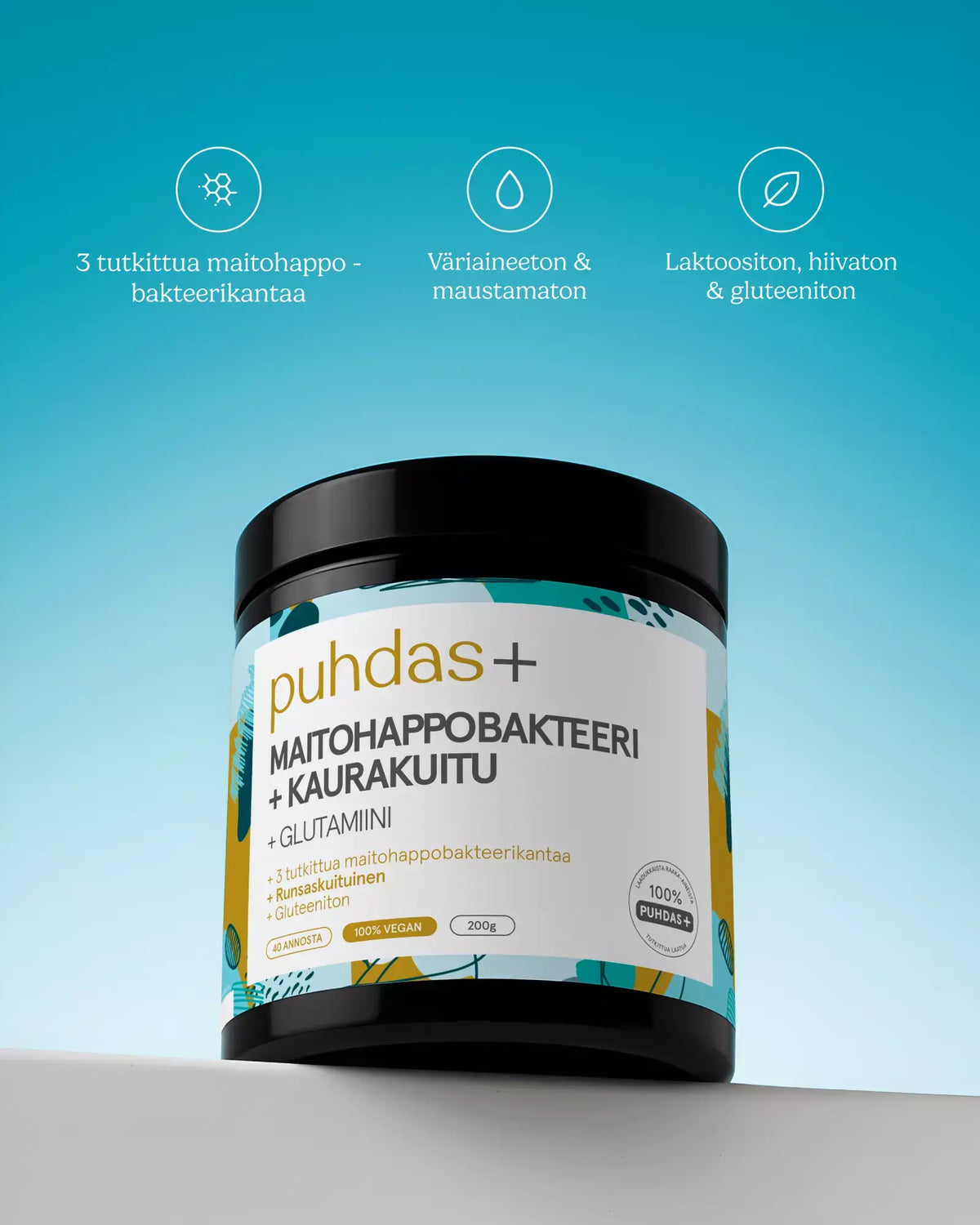 Lactic acid bacteria+Oat fiber+Glutamine
