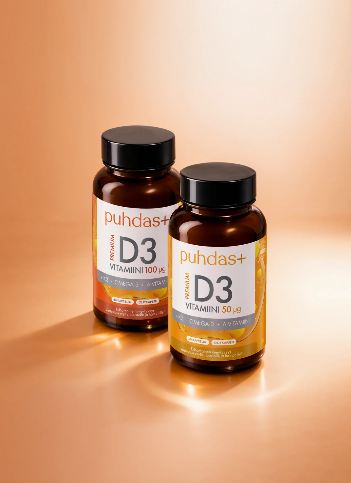 Puhdas+ Premium Vitamin D3 100 µg