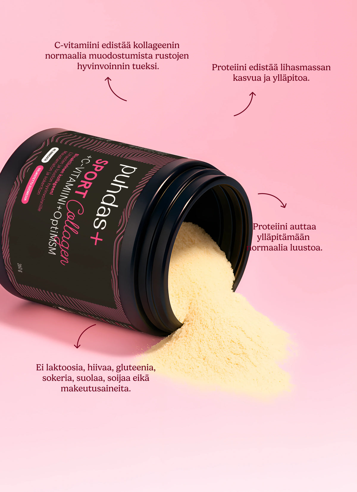 Sport Collagen + Vitamin C + OptiMSM 260 g