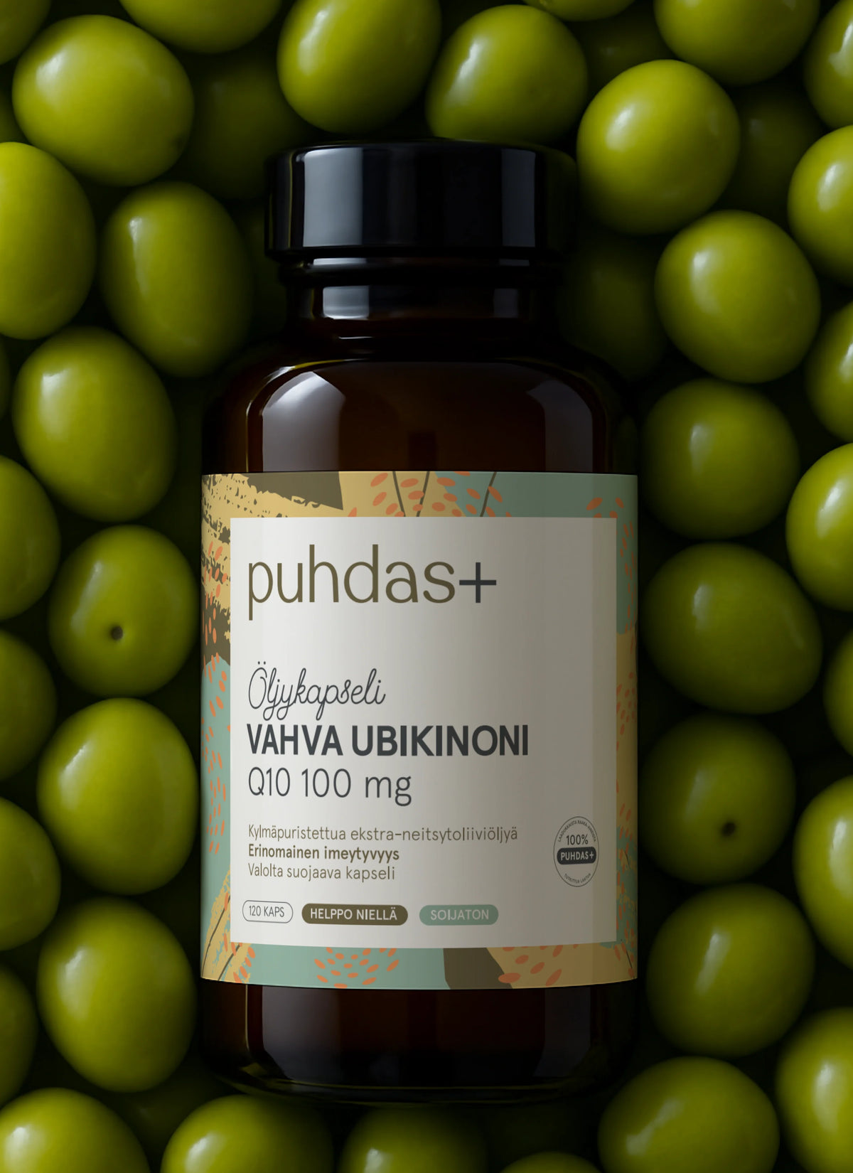 Strong Ubiquinone Q10 100 mg, in Extra Virgin Olive Oil