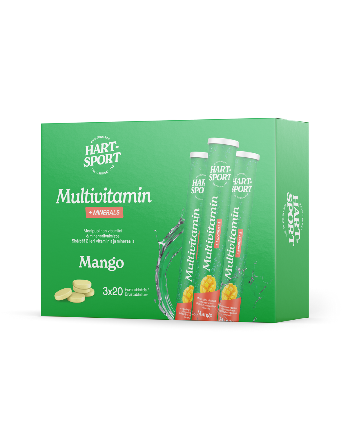 Multivitamin-mineral effervescent tablet - mango