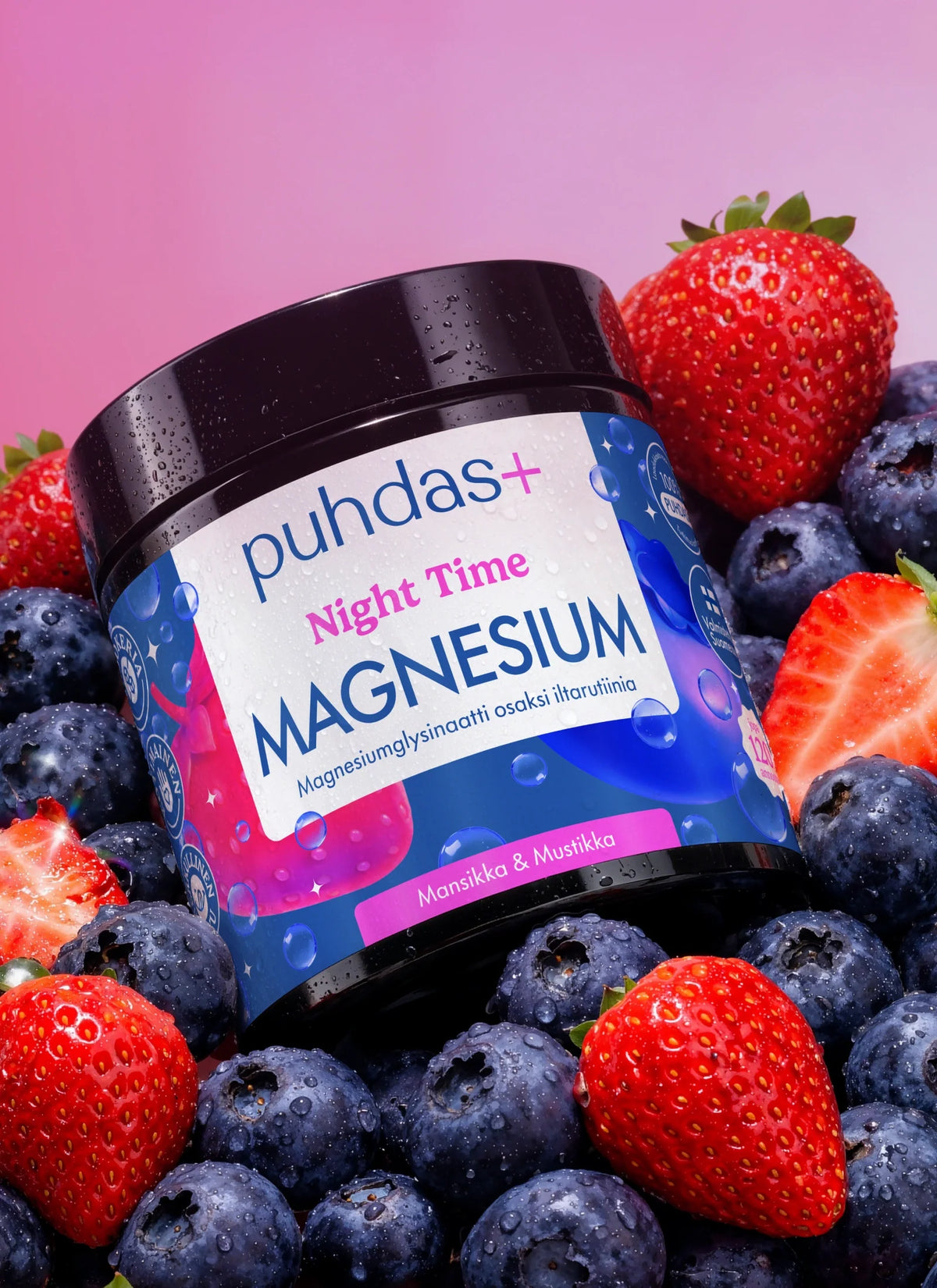 Night Time Magnesium Strawberry & Blueberry 80g