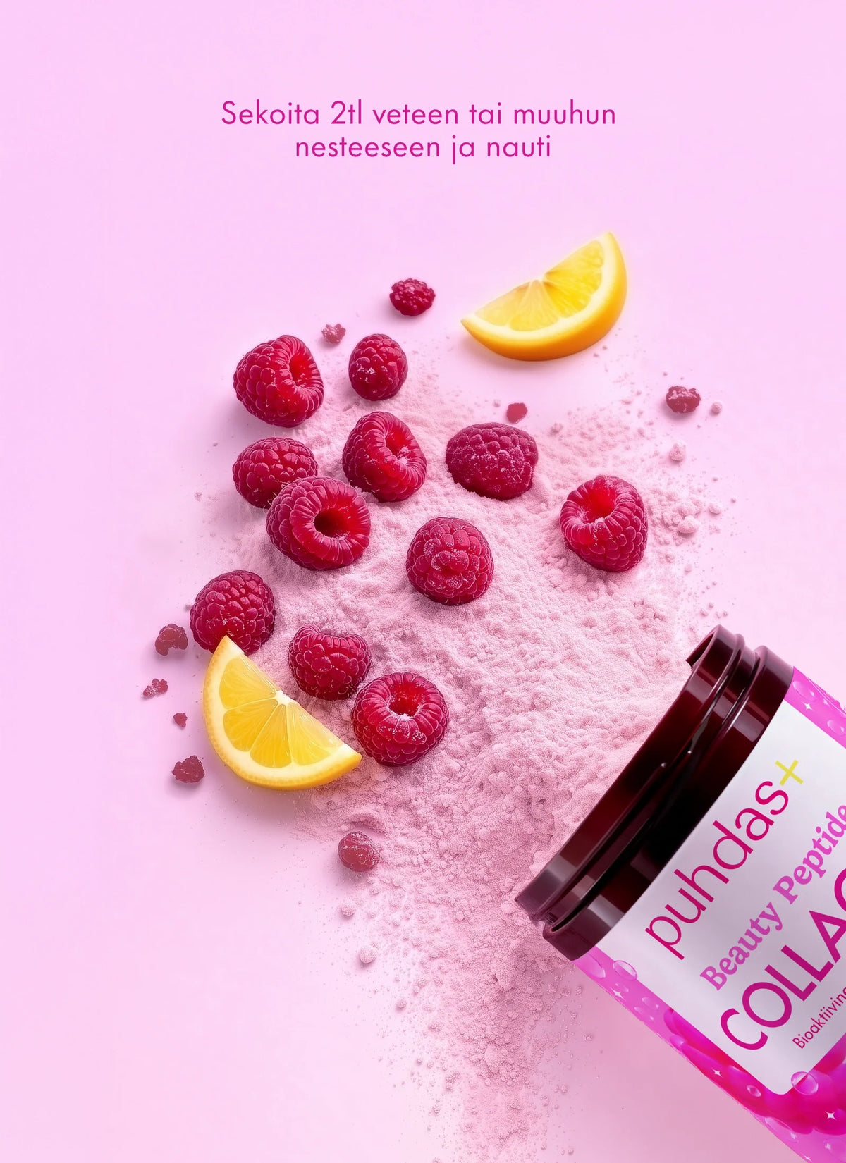 Beauty Collagen Powder Raspberry & Lemon 80g