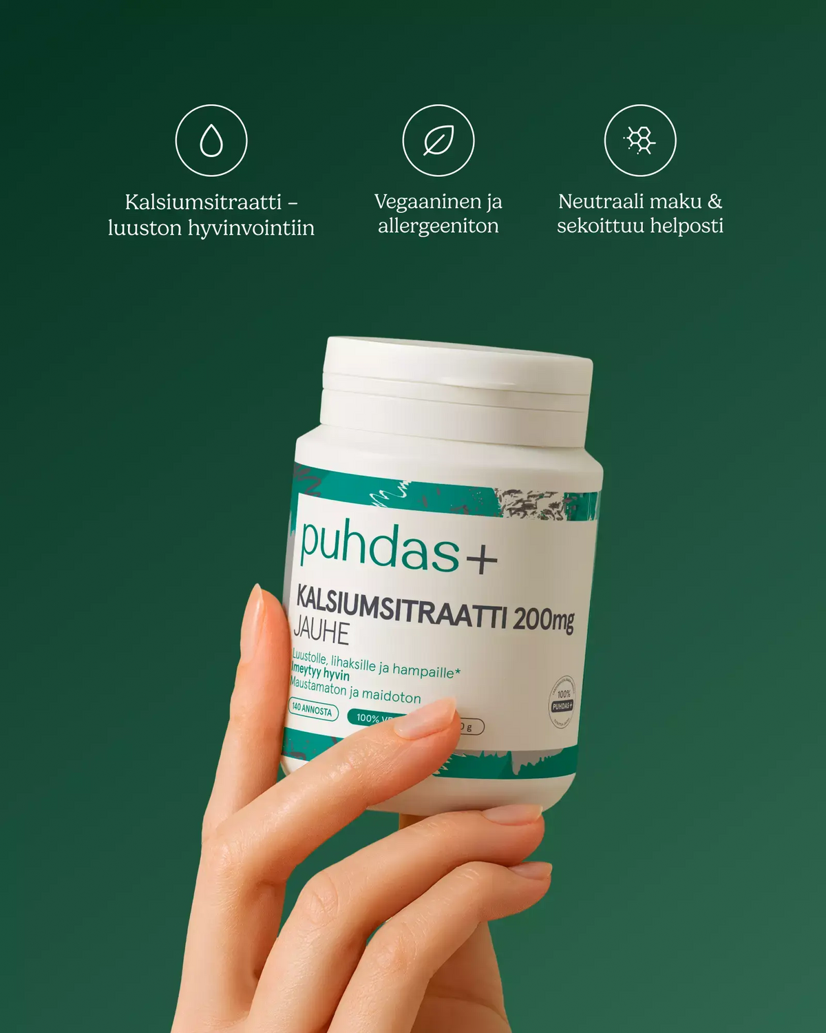 Calcium citrate powder 200 mg 120 g