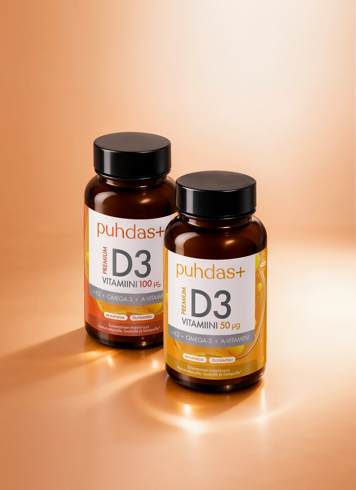 Puhdas+ Premium Vitamin D3 50 µg