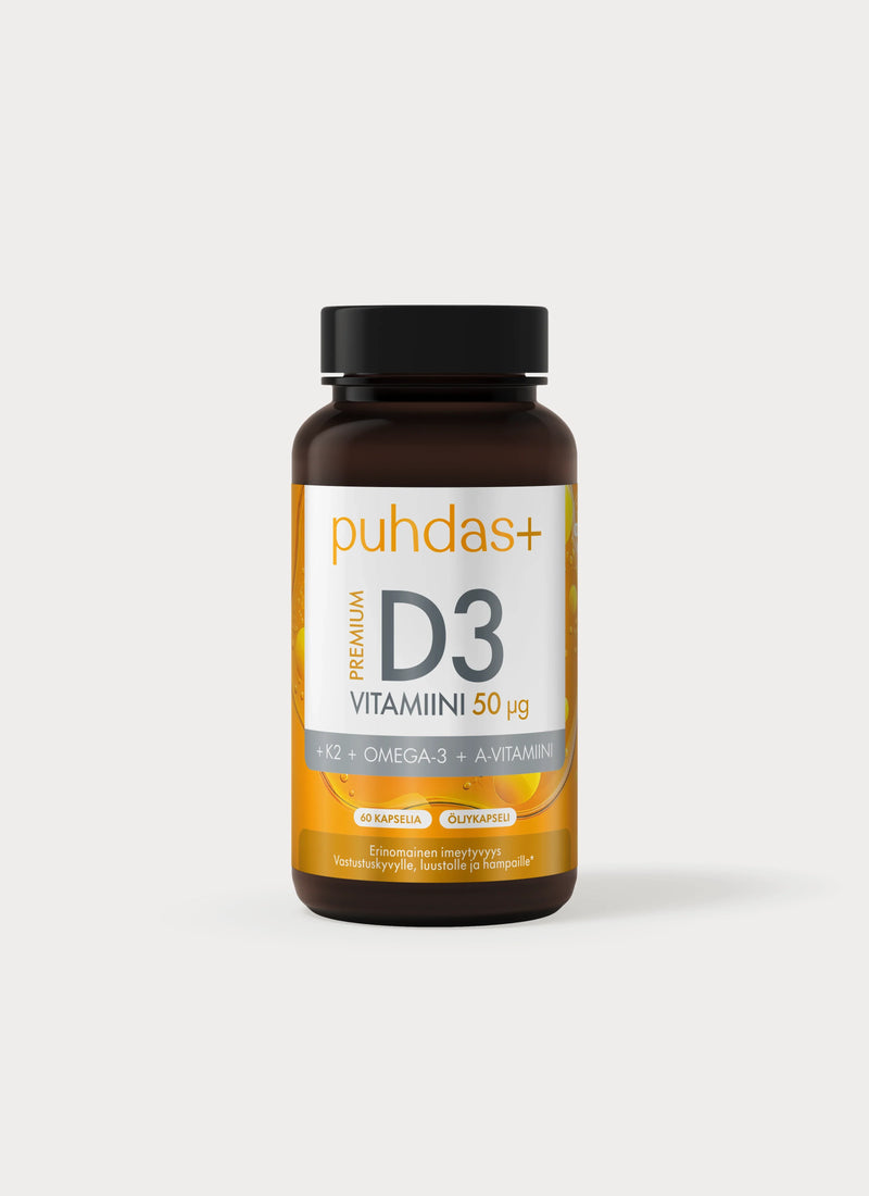 Puhdas+ Premium Vitamin D3 50 µg