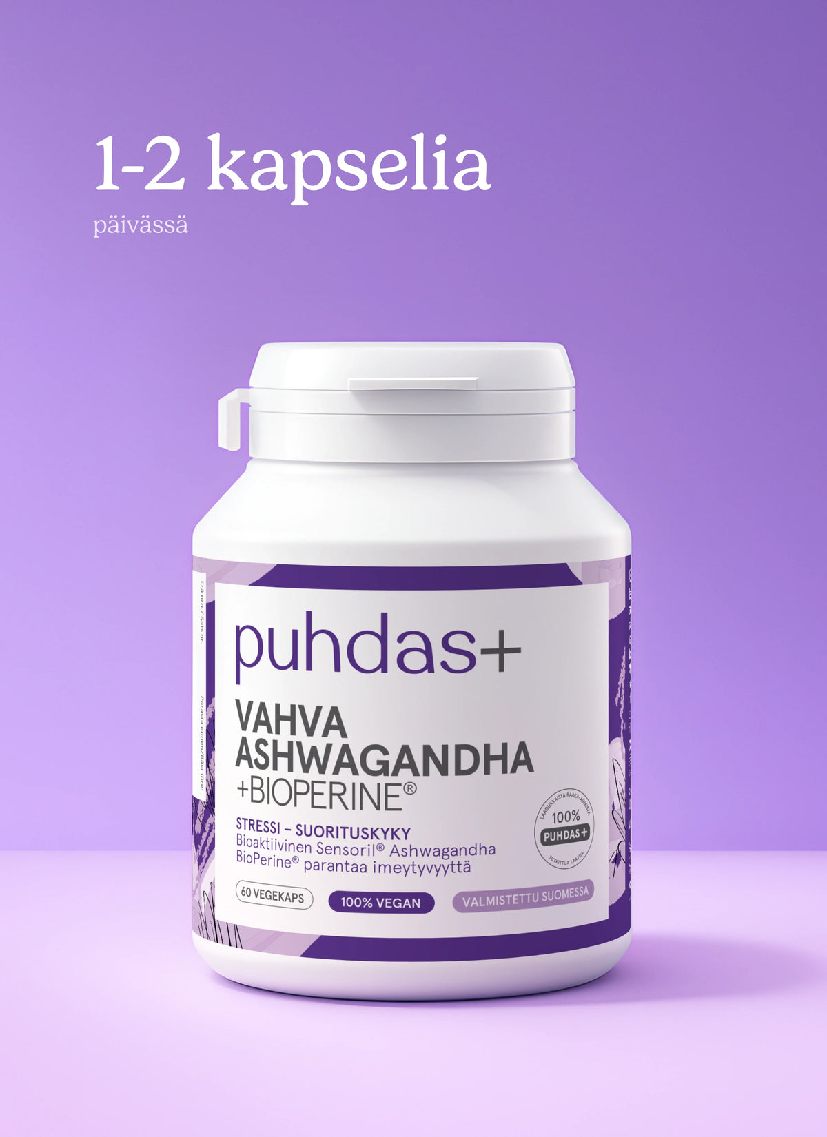 Puhdas+ Strong Ashwagandha + Bioperine®
