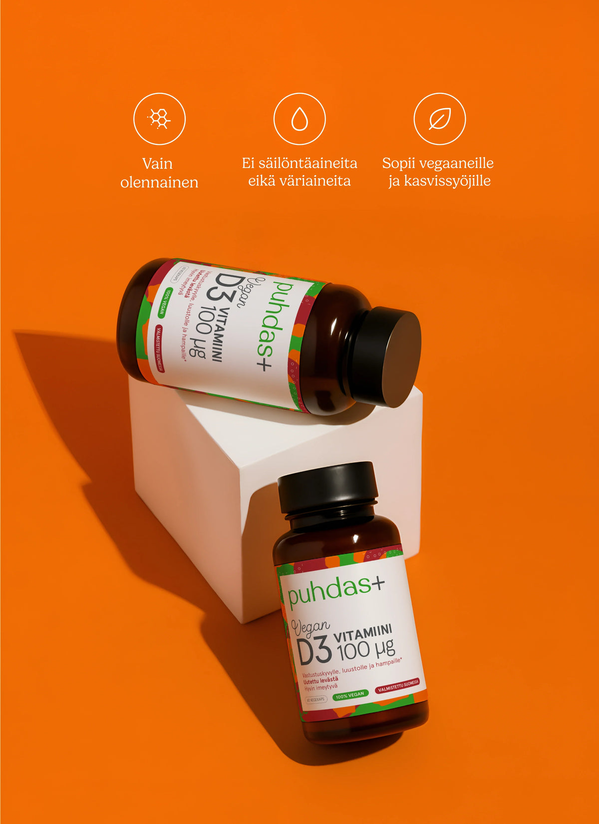 Vegan vitamin D3 100μg 60 caps