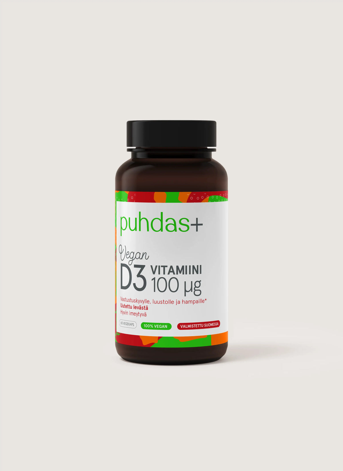 Vegan vitamin D3 100μg 60 caps