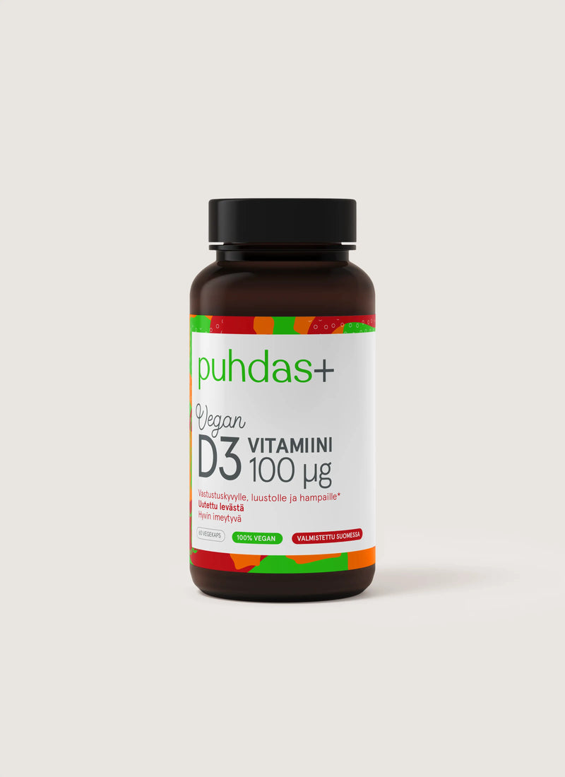 Vegan vitamin D3 100μg 60 caps