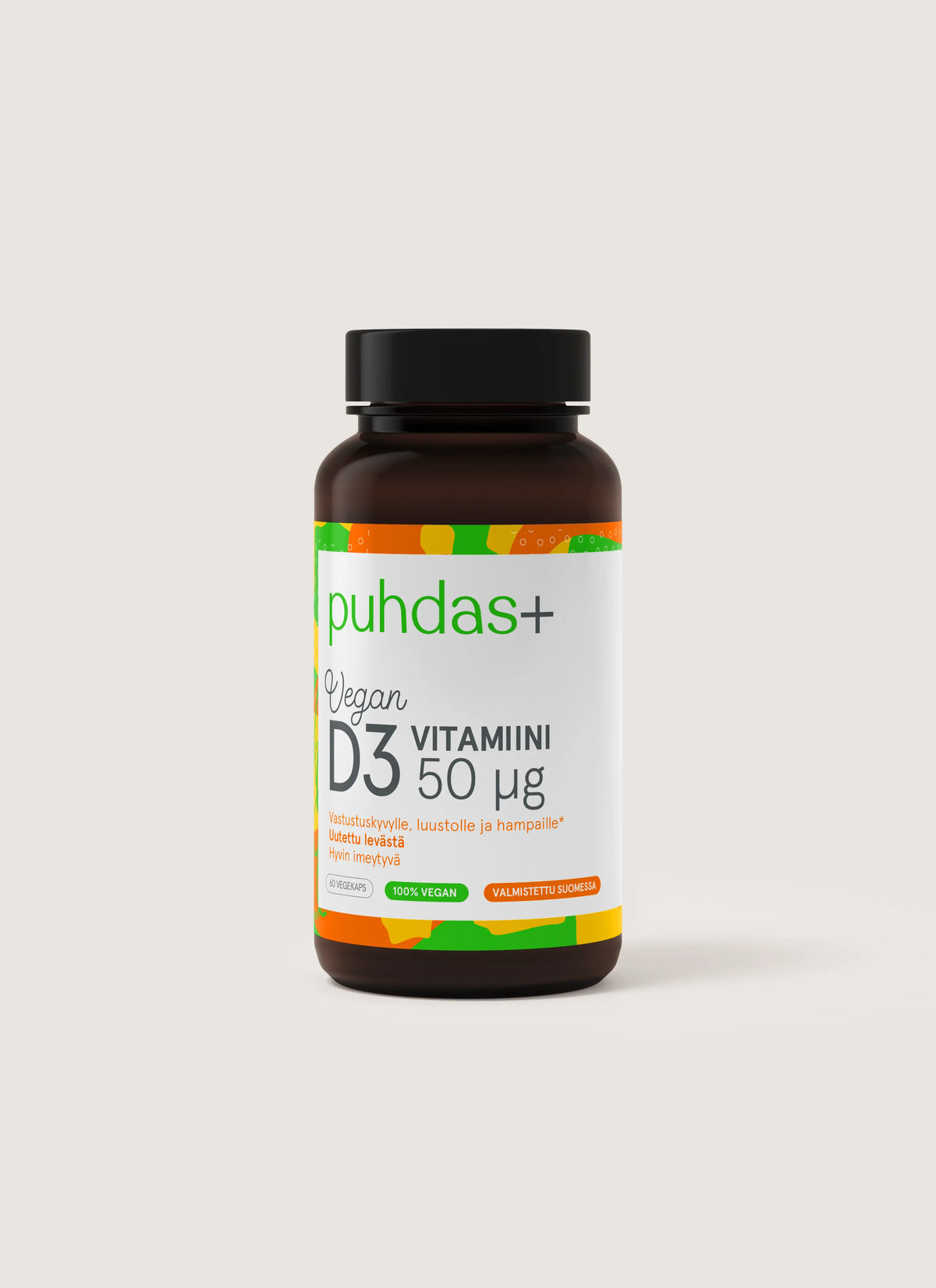 Vegan vitamin D3 50 μg 60 caps