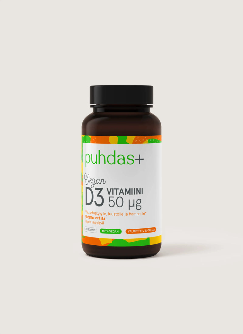 Vegan vitamin D3 50 μg 60 caps